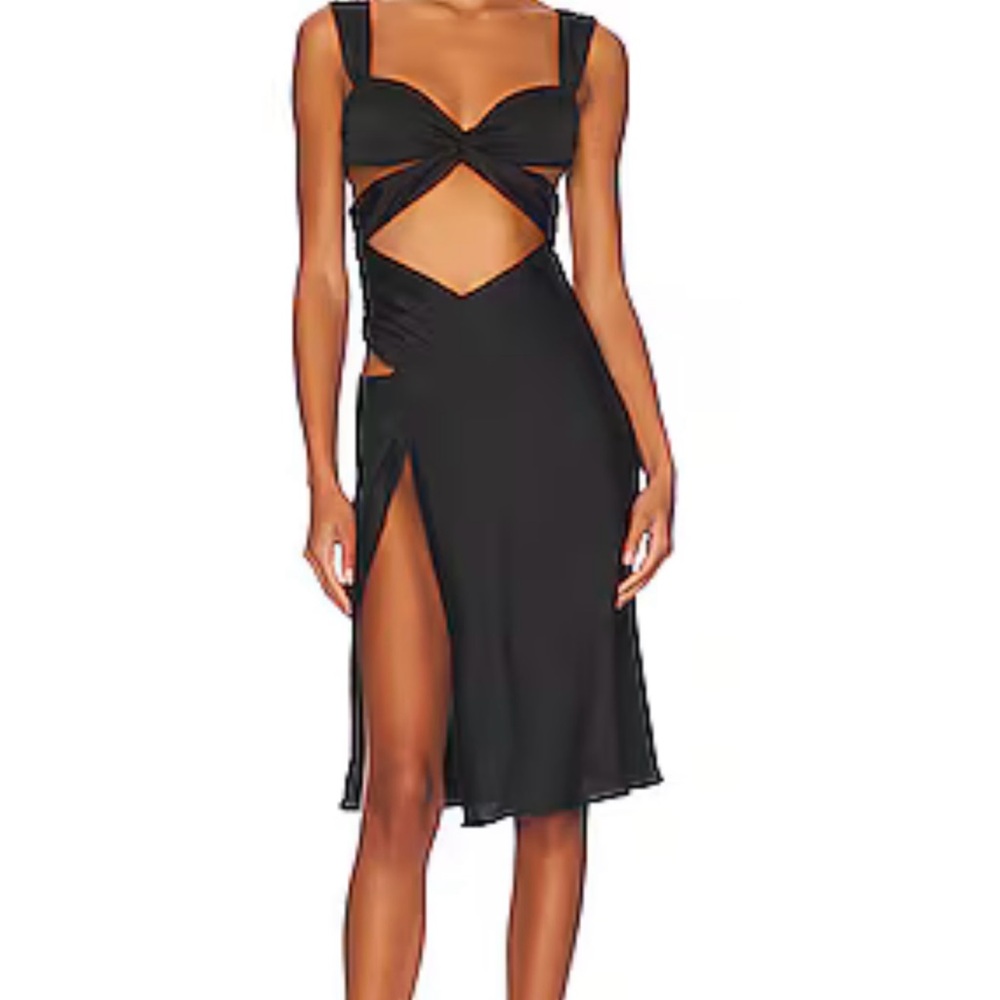 Asymmetrical Black Dress